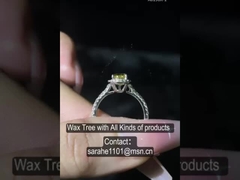 Anéis CZ em prata de 925 gramas em forma de pérola de corte radiante Anel de diamante de prata esterlina