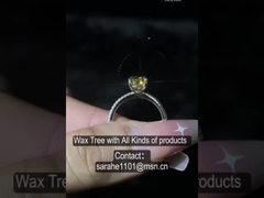 Anéis de noivado em Moissanite em forma de ovo 2.6g 925 Anéis de prata CZ Brilhante