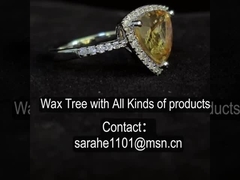 Unisexo Natal de Novembro Anel de Noivado 4,84g Amarelo Citrino