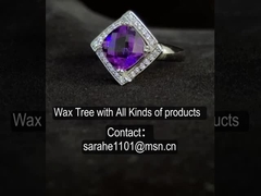 AAA 925 Anéis de prata de pedra preciosa com pedra de amatista 4.1g