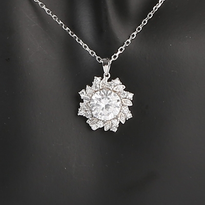 Poder do totem da joia da personalidade do pendente de prata de pedra preciosa do pendente 925 de Sun para mulheres