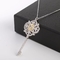 A colar a mais atrasada do pendente da CZ da chave do coração para mulheres encanta 925 Sterling Silver Pendant