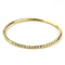 Prata do bracelete 925 da joia do ouro com a pulseira do chapeamento de ouro 18K para a mulher