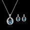 S925 das mulheres da borboleta de Sterling Silver Jewelry Set Pearl da colar da forma brincos os 925