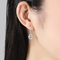 Grupo Diamond Earrings And Pendant Set da joia de Crystal Teardrop Pendant Silver 925
