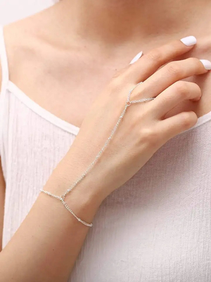 O desenhista personalizado de mulheres elegantes 925 bracelete de prata simples
