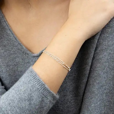 Desenhista simples da forma do bracelete de Diamond Women delicado do encanto