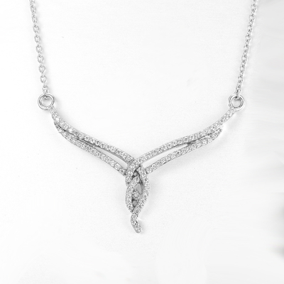 Mulheres Pendente de Zircon 925 Sterling Silver CZ Usar diariamente Jóias de moda