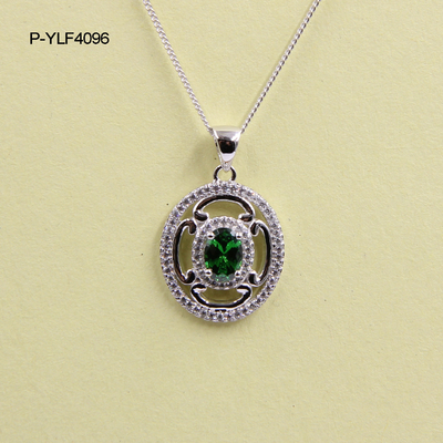 Princesa Corte Diamante 18K Ouro Diamante Necklace Accpet OEM 1pcs