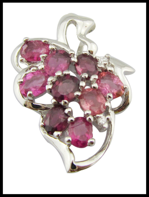 Pedra preciosa de prata autêntica personalizada Charme Pedra principal Forma Marquesa