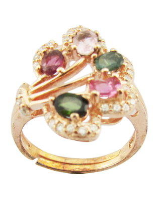 925 Sterling Silver Gemstone Rings Plating Color Rhodium Main Stone Tamanho 6mm-10mm