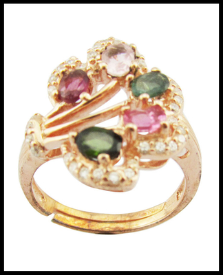 925 Sterling Silver Gemstone Rings Plating Color Rhodium Main Stone Tamanho 6mm-10mm