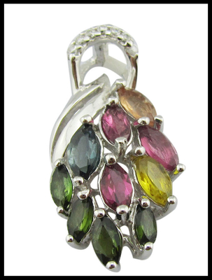 925 Sterling Silver Cushion White Jade Marquise Gemstone Pendant Necklace para Mulher Estilizada