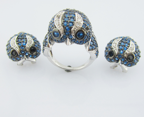 18 polegadas Lobster Clap Prata 925 Link Bracelet Conjunto com impressionantes pedras de zircônio cúbico AAA