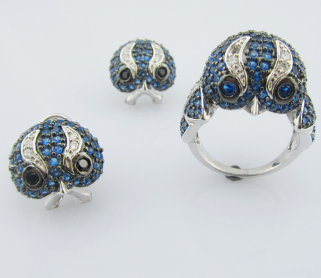 18 polegadas Lobster Clap Prata 925 Link Bracelet Conjunto com impressionantes pedras de zircônio cúbico AAA
