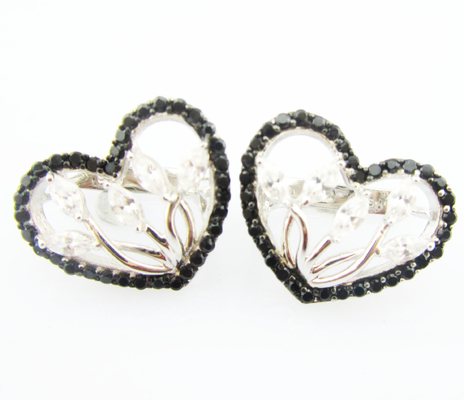 Elegantes brincos de zircônio cúbico de grau AAA Prata 925 Jóias Conjunto de colar de prata esterlina e conjuntos de brincos para noiva