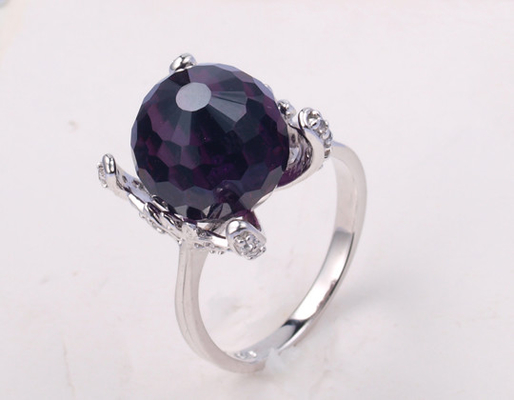 Black Agate Gemstone 925 Anéis de Prata com Revestimento de Rodio Anéis de Prata Esterlina Chunky Anéis de Prata Esterlina Anéis de Prata Esterlina com Pedra