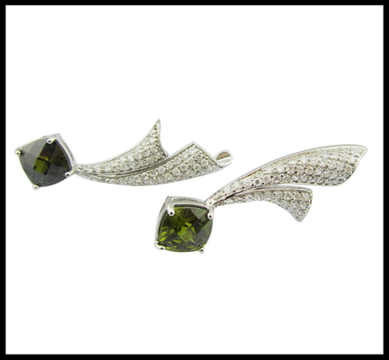 Melhora a tua coleção de jóias com brincos de 925 Sterling Silver Gemstone