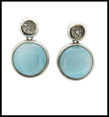Melhora a tua coleção de jóias com brincos de 925 Sterling Silver Gemstone