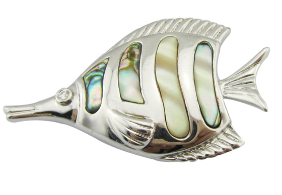 Peixe Palhaço Peixe Animal Concha Pendente Colar De Forma Irregular