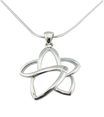Patrick Star Pendente Cúpico Zircão Prateado CZ Patrick Star Pendente Colar de contas