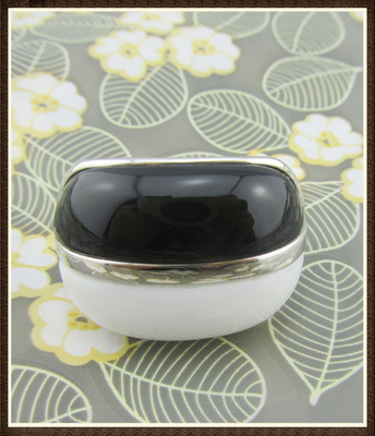 Anéis de pedra preciosa de prata oval 925 para celebrações casuais e de aniversário Anéis de prata esterlina de ágata negra e ágata branca