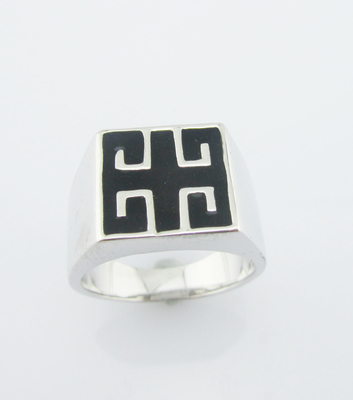 Anéis de pedra preciosa de esmalte cintilante em prata esterlina Anéis de jóias de prata esterlina 925 Anéis de prata esterlina