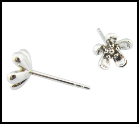 Portable 925 Silver CZ Brincos Stud Brincos Pequena Vantagem Brincos de prata real Brincos de prata pequena