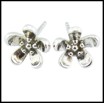 Portable 925 Silver CZ Brincos Stud Brincos Pequena Vantagem Brincos de prata real Brincos de prata pequena