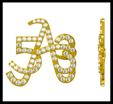 Intrincado clássico 925 prata CZ broche redonda para reunião de negócios aniversário Cz broche bonita caixa de presente