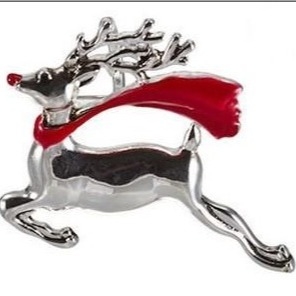 Elegante e radiante 925 prata e zircônio cúbico broche em forma de animal para homens e mulheres