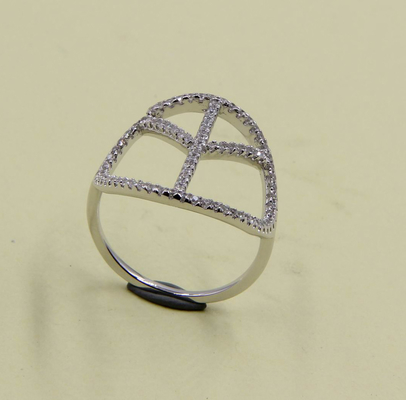 Sterling Silver Round Cut Cubic Zirconia Sparkling Rings Anéis de prata simples Anéis de paz Anel empilhador Anel de prata anel empilhável