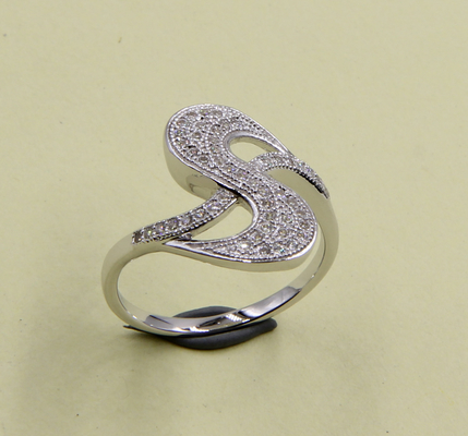 Swirl 925 Prata Sterling Redonda CZ Anéis de Noivado com Pave Prata Sterling Anéis de Moda Anéis de Prata Para Homens 925