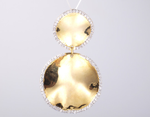 18k ouro branco revestido Geométrico 925 prata esterlina pendente unisex pendente almofada pendente com cadeia elegante coleção de festa