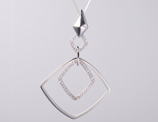 Colchão de forma oval Coleção Geométrica Pendente Pendente com pedra de zircão 925 Jóias de prata esterlina Acessórios Geometria de prata Geometria de cristal joias de prata pendente de campeonato de férias de verão