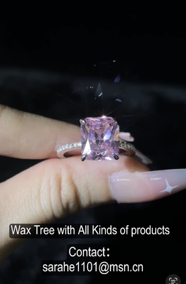 Moissanite 925 Prata Sterling CZ Anéis com Pedra Luminosa Cinza Anéis de Moda Prata Sterling Anéis de Prata Prata Cz jóias Prata Sterling Anéis gravados em prata 925 Joias Sterling