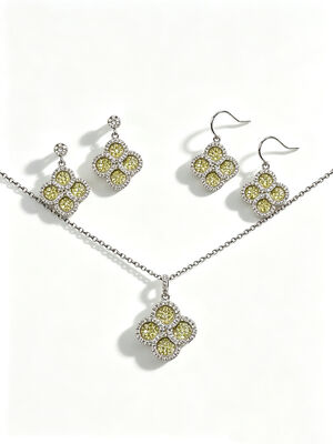 Melhor para a Copa do Mundo de 2026 Peso leve Bela Prata 925 Jewelry Set com AAA Cubic Zirconia Teardrop Pendant Brincos e Anel para Casamento e Presentes, Aquamarinas Coloridas Joias Set Same Colleciton