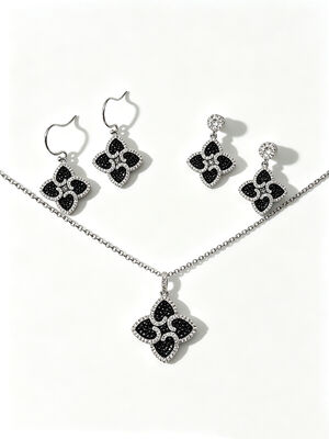 Melhor para a Copa do Mundo de 2026, de peso leve, belo conjunto de jóias de prata 925 com pingente de lágrimas de zircônio cúbico AAA, brincos e anéis para casamento e presentes.Apple Green Colorful Jewelry Set Same Coleção