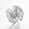“Lotus” 925 presente do dia de Sterling Silver CZ Art Deco Rings Mother