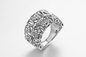 “Os nós incontáveis” 925 anéis de Sterling Silver CZ amarram acima o presente de casamento