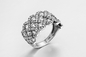 Presentes valiosos pequenos 925 anéis de Sterling Silver CZ uma ligação forte entre amantes
