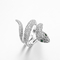 Zirconita de prata Sterling Silver Snake Ring dos anéis da CZ do ornamento 925 animais