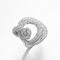 O anel dá forma aos anéis que de prata de 7.59g 925 CZ o ródio chapeou o anel de Infinite Loop