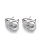zircão de prata Sterling Silver Mini Hoop Earrings dos brincos da aro de 4.45g 8mm