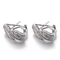zircão de prata Sterling Silver Mini Hoop Earrings dos brincos da aro de 4.45g 8mm