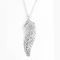 925 Sterling Silver Leaf Shape Pendant PVD que chapeia Tiffany Pendant Necklace