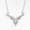Linhas dobro 925 joia de prata pura de Sterling Silver Necklaces 5.03g Kundan
