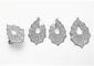 Grupo branco de Sterling Silver Necklace And Earrings da pera 925 do grupo da joia da prata 925 da CZ