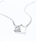 ouro Diamond Necklace Princess Cut Solitaire Diamond Necklace Yellow Gold de 0.20ct 18K