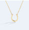 18K ouro em ferradura Diamond Necklace Extender Chain 45cm